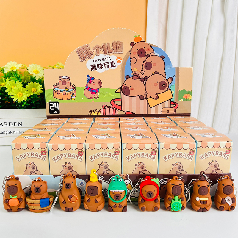 Cartoon%20Capybara%20Blind%20Box%20Keychain%20Kawaii%20Figure%20Random%20Box%20Doll%20Pendant%20Gifts%20New%20Surprise%20Gift%20YUNSHUO%20-%20Image%203