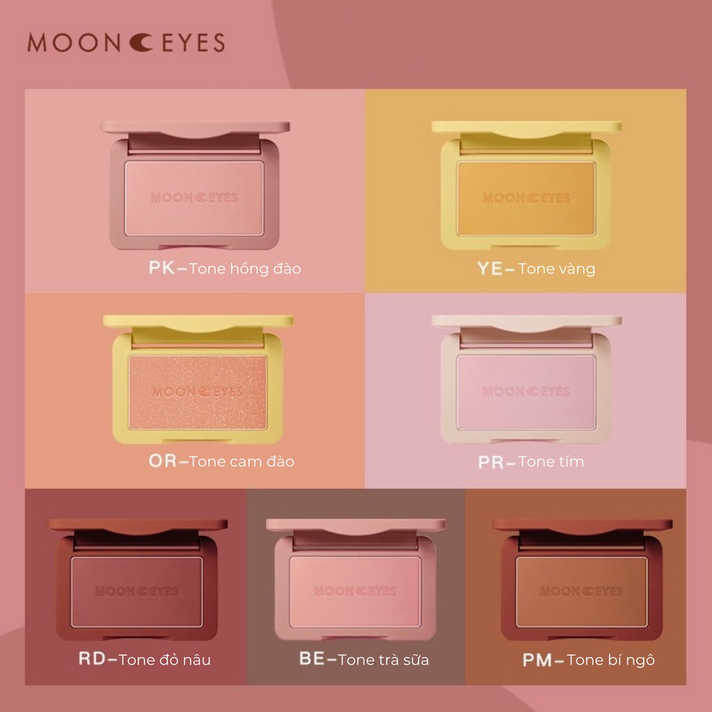 [MOON EYES] Phấn má Moon Eyes Color 35 màu 6.5gr