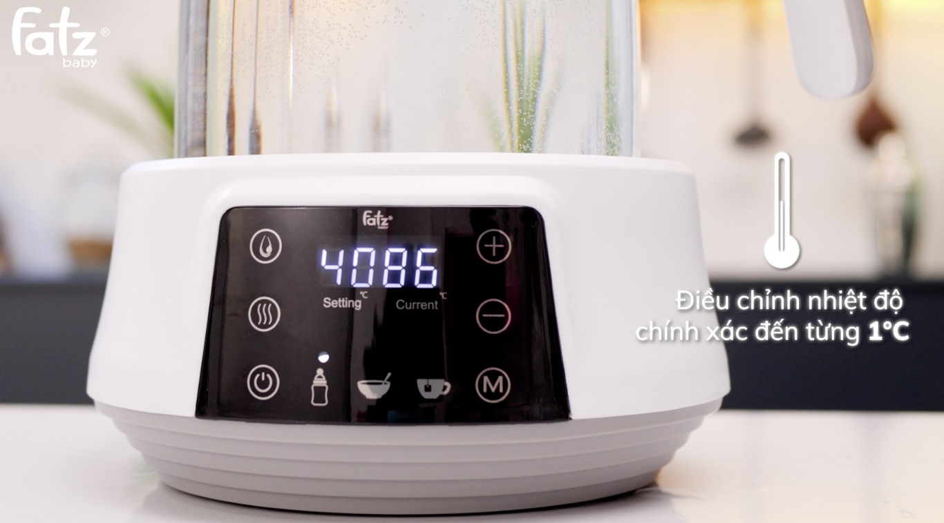 MÁY ĐUN VÀ HÂM NƯỚC PHA SỮA ĐIỆN TỬ FATZ BABY - QUICK 5 - FB3569TK