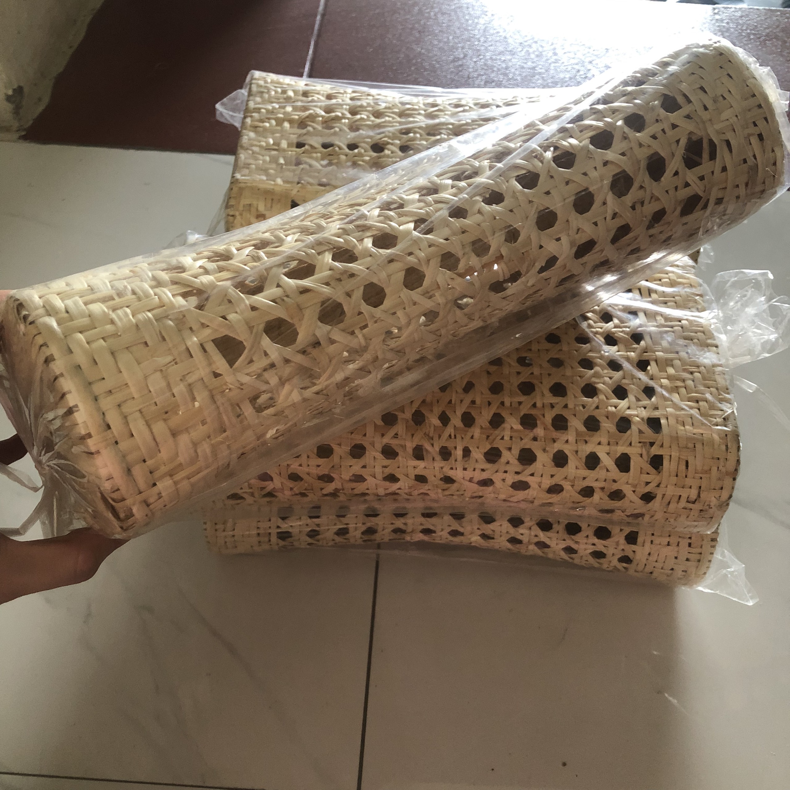 Gối mây tre đan, chất liệu mây tự nhiên cao cấp