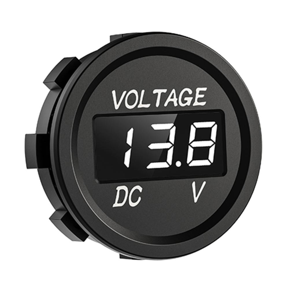 D1 xe xe máy 12-24V bảng điều khiển kỹ thuật số vôn kế màn hình LED Vôn kế