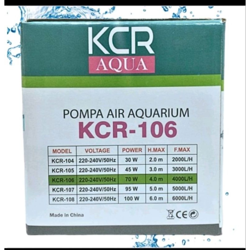 KANDILA AQUA KCR 106 POMPA KOLAM AQUARIUM AIR MANCUR HIDROPONIK