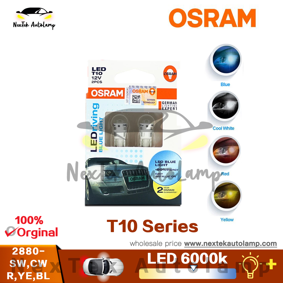 osram w5w 6000k