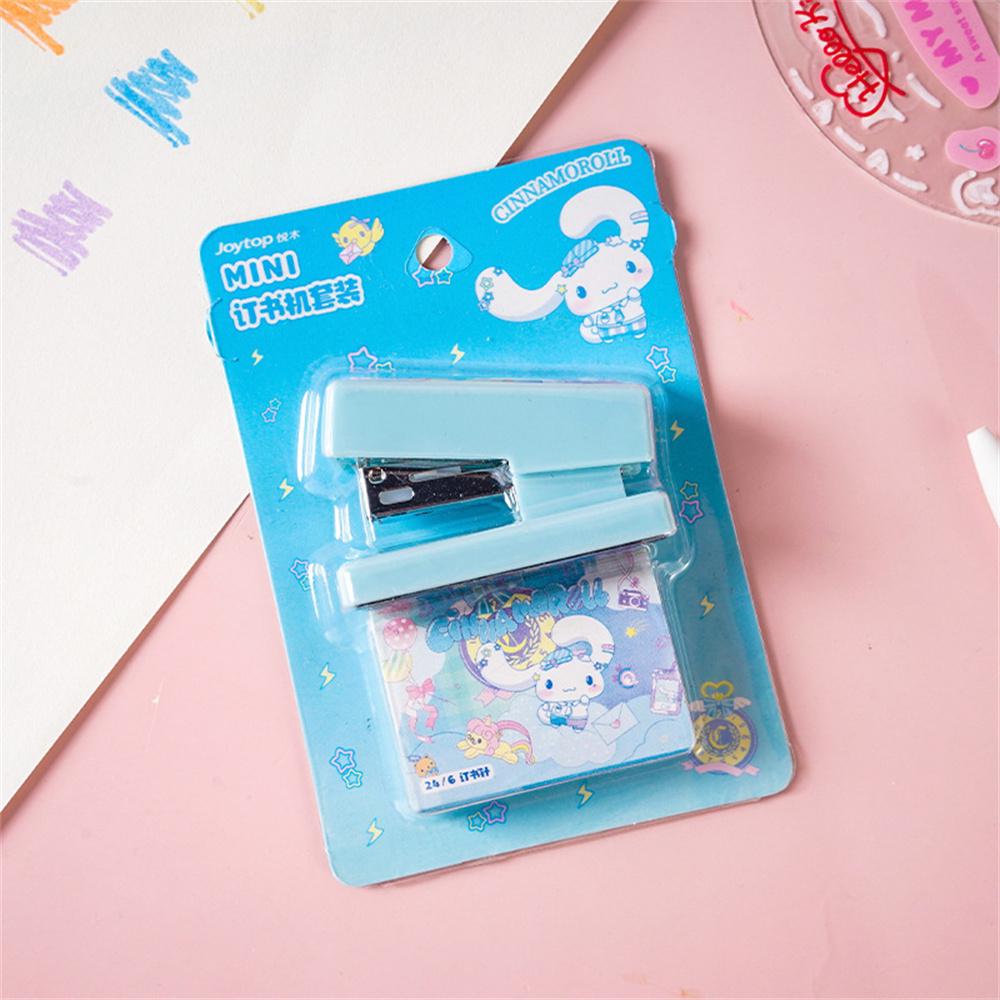 LHLZNB 2-Pack Cute Animal Mini Stapler Set – Portable 15-Sheet Capacity With 24/6 Staples, Kids School & Office Supplies (Cartoon Design)