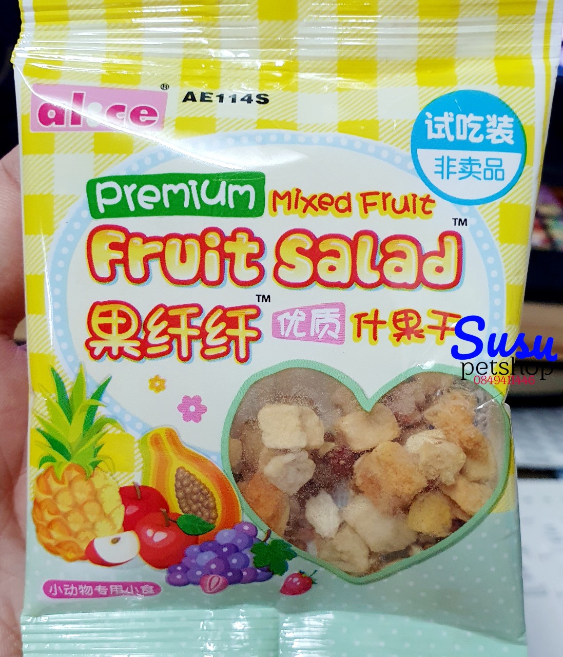 Salad Trái cây Cao Cấp cho Hamster - hàng Alice- Túi nhỏ