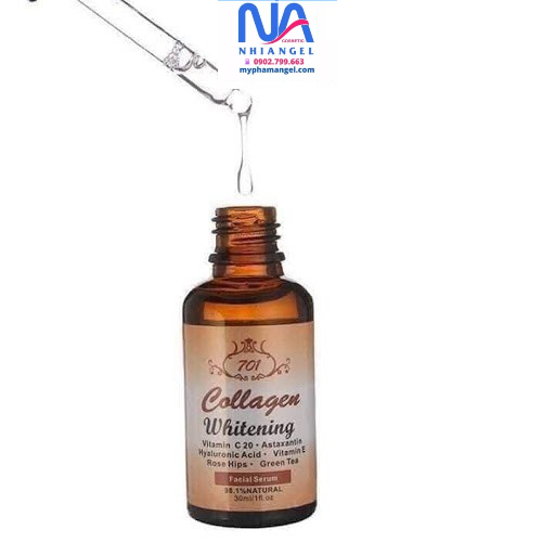 Serum dưỡng trắng da collagen plus vit E 701