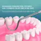 Portable Dental Tool Set Flossing Tooth Picking Tool Metal Stainless Steel Spiral Ear Pick Spoon Kit Oral Hygiene Tartar Removal. 