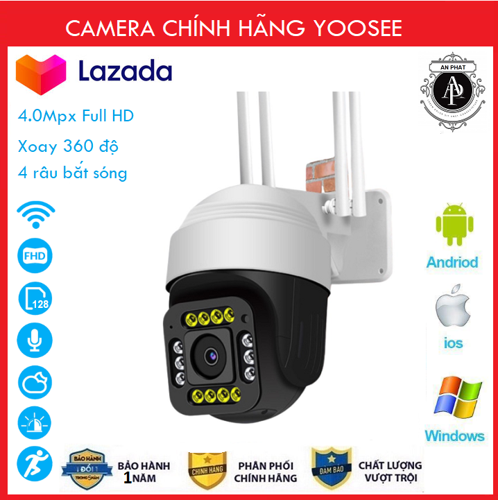 TÙY CHỌN Combo Thẻ nhớ 128GB Camera Yoosee 3.0MPX - Camera wifi trong nhà