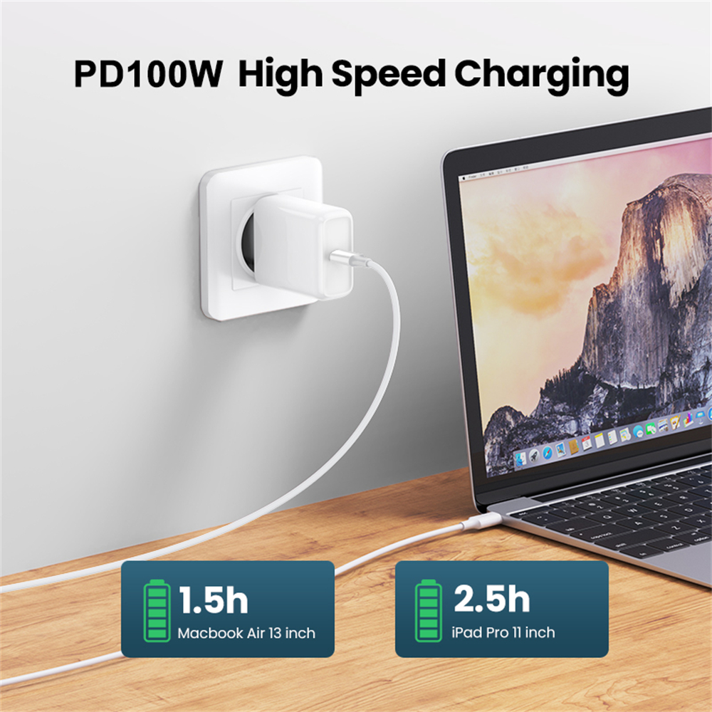 Lenuo cho Iphone PD 100W USB C để USB C Loại C Cáp sạc nhanh cáp dữ liệu cho iphone15 Pro Max dòng dữ liệu Loại C để Loại C sạc siêu nhanh