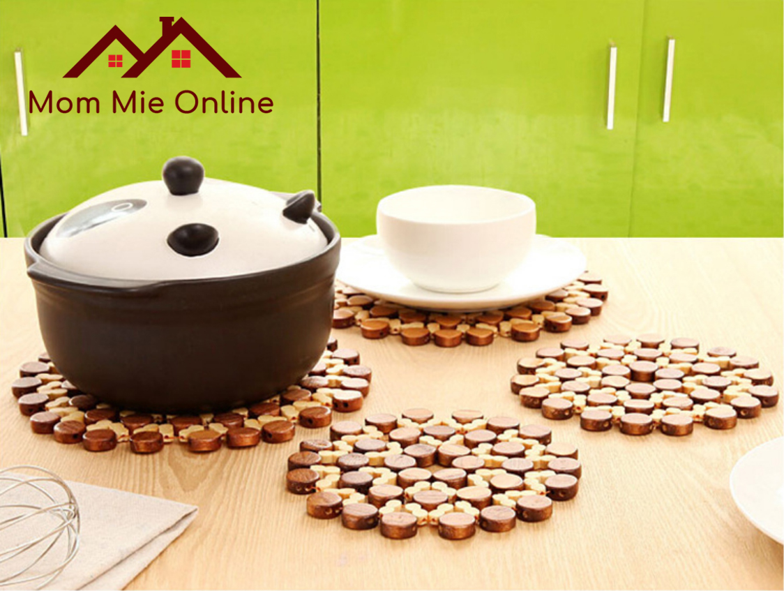 [HCM] Miếng lót nồi bằng gỗ cách nhiệt - I003