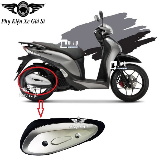 Ốp che pô sh mode 2020 - 2022 mẫu theo xe ms4880
