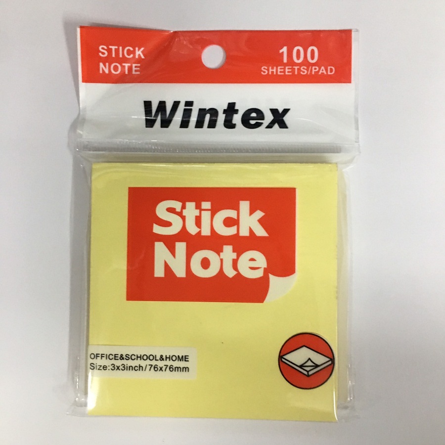 Giấy nhớ, ghi chú note 3x3 (76x76mm)