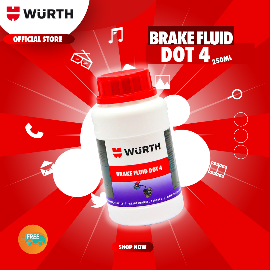 Wurth Brake Fluid DOT4 250ML Lazada PH
