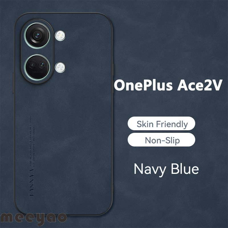 Case oneplus ace2v soft leather phone case authentic camera protection luxury sheep bark cover for 1+ oneplus ace 2v php110