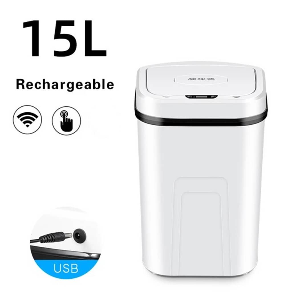 15L Wireless Sensor Smart Trash Can Bin Automatic Trash Bin Non Touch