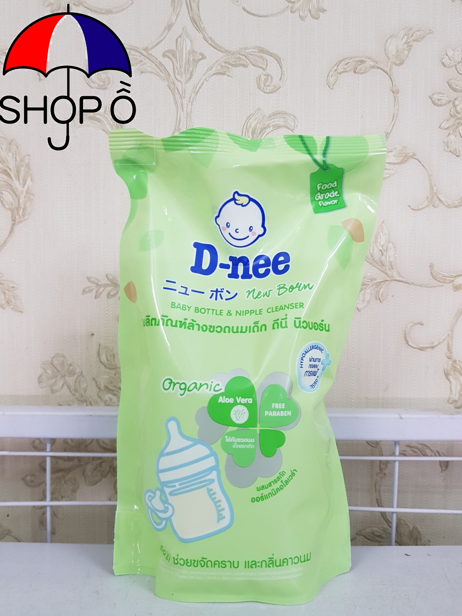 [HCM]Combo 3 bịch nước rửa bình sữa và rau củ quả Dnee 600ml