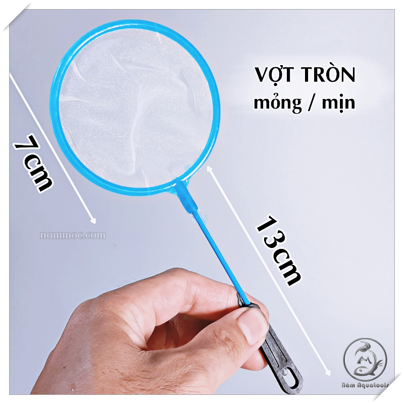 Vợt artemia - bobo | vợt cá tép mini - cán ngắn 13+7cm | phụ kiện thuỷ sinh nấm aquatools