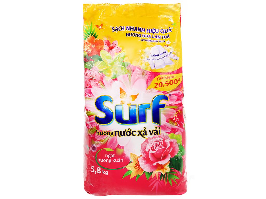Bột giặt Suft hương nước hoa xả vải 5.8kg