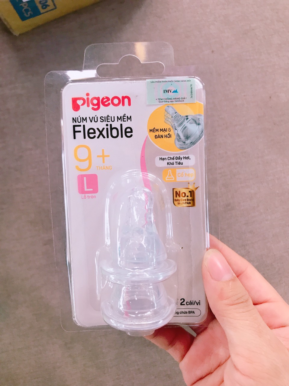 [CHÍNH HÃNG] NÚM SIÊU MỀM PIGEON CỔ HẸP SIZE S- M-Y-L-LL