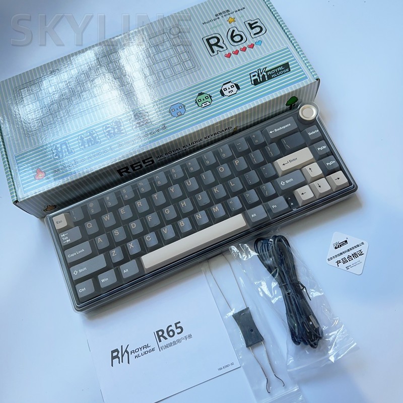 RK R65 Mechanical Keyboard Wireless Wired/3mode 2.4G BT GASKET