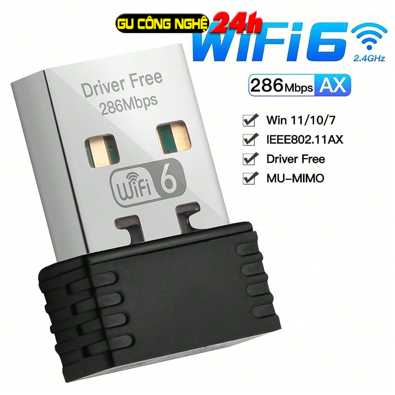 USB Wifi 802.11N - Thu sóng wifi cho máy tính,laptop-dc2439