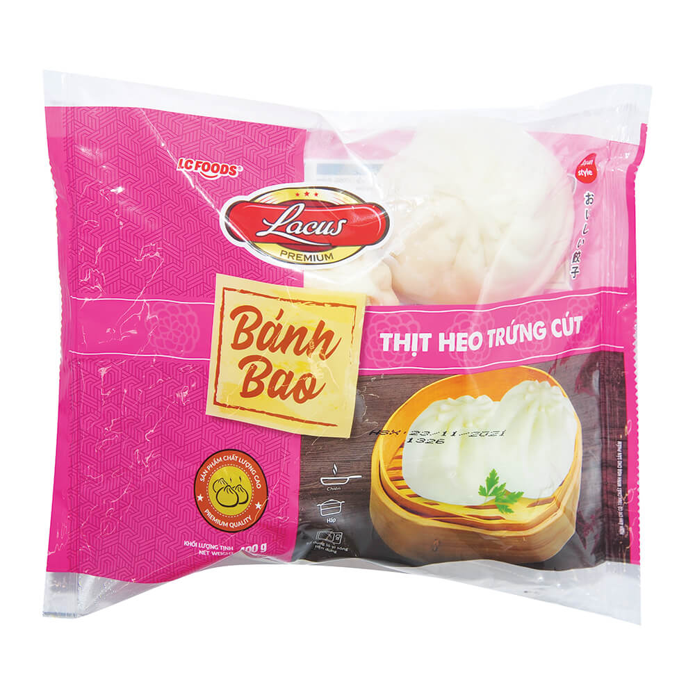 Bánh Bao Nhân Thịt Trứng Cút La Cusina 400G 4 CÁI