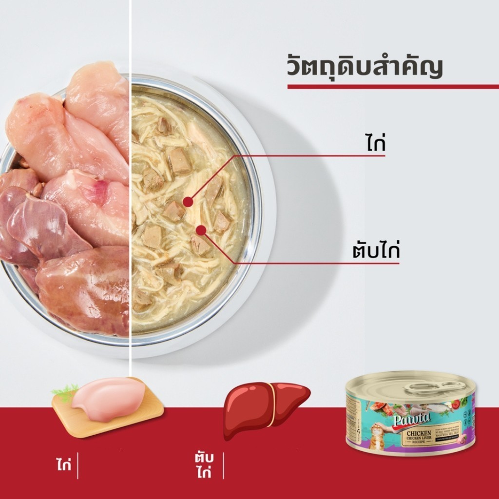 Pawta พอวต้า อาหารเปียกแมว ชนิดกระป๋อง สูตรเกรนฟรี ขนาด 70 กรัม ...