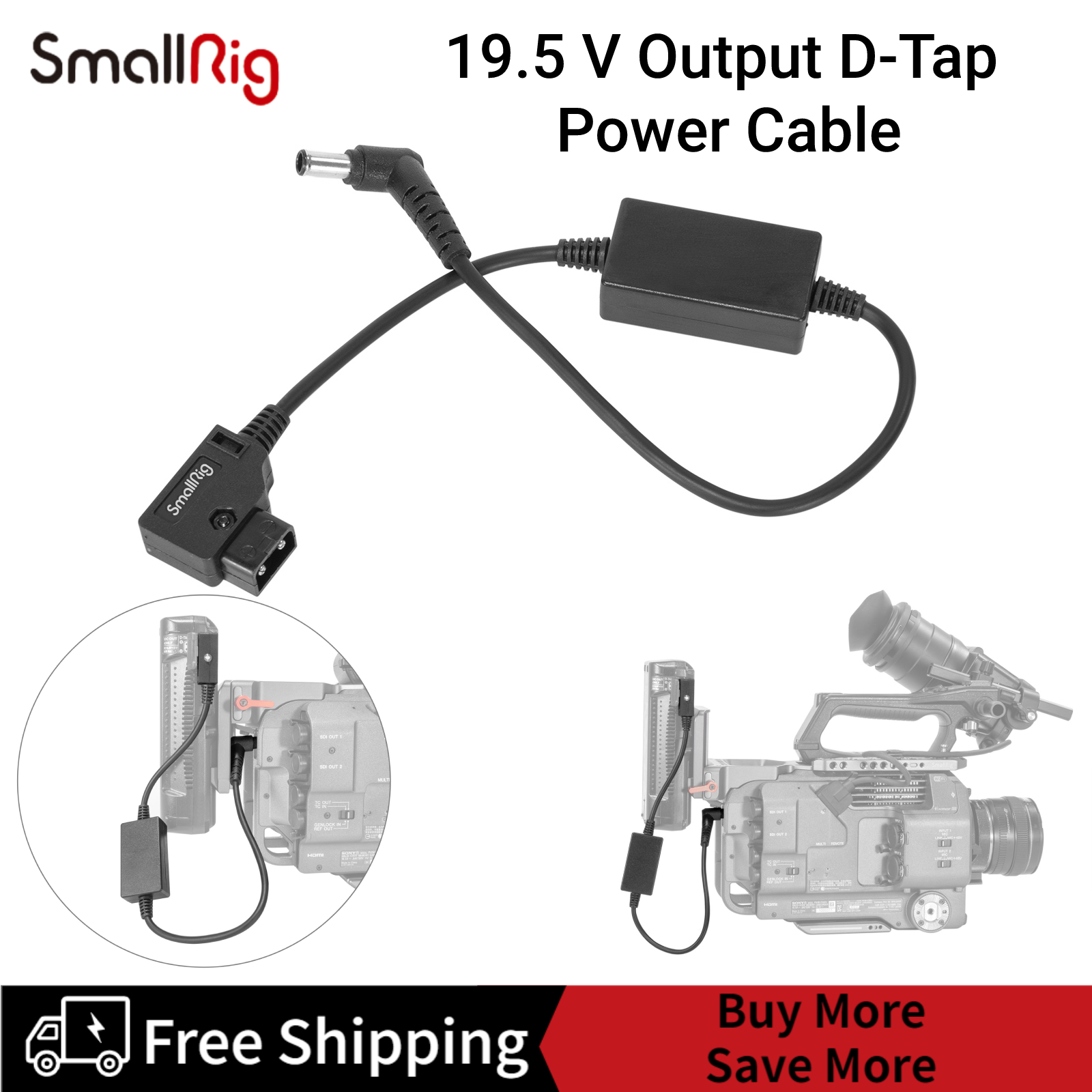 SmallRig Sony FX9 & FX6 19.5V Output D-Tap Power Cable 2932