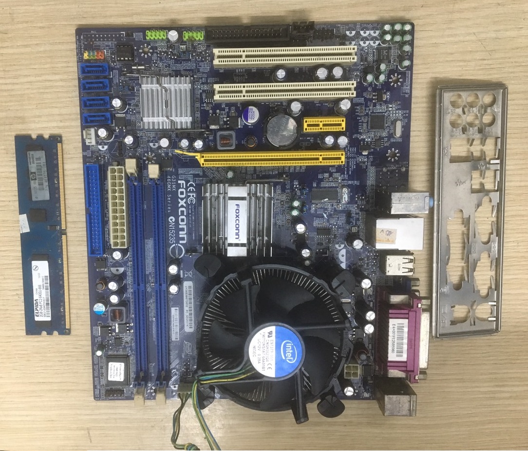 Main / combo main foxcon G31 cũ tháo case
