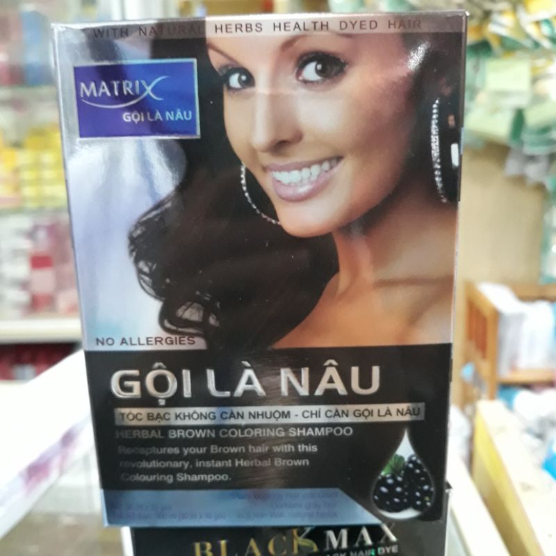 GỘI LÀ NÂU MATRIX HỘP 10 GÓI