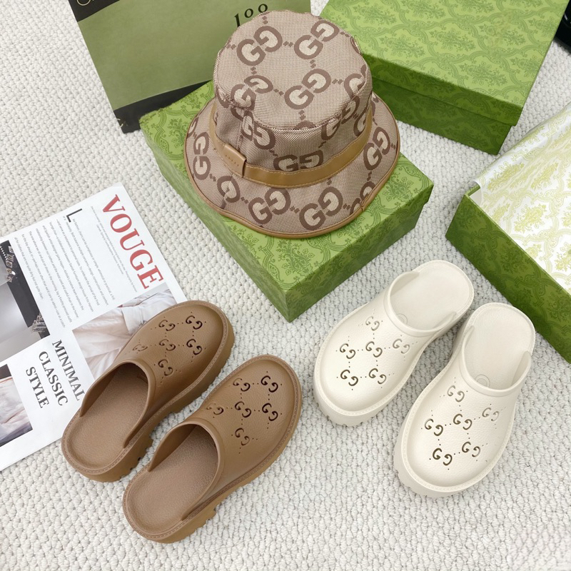 Dép sục cross GG độn đế 7cm hàng super full box( phom to lùi 1sz)