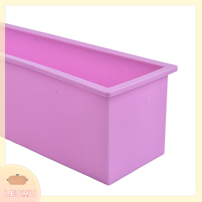 🥪 LECHU🍟 Heishada 1200g Silicone Soap Mould Rectangular Toast Loaf Mold Handmade Form Soap Tool
