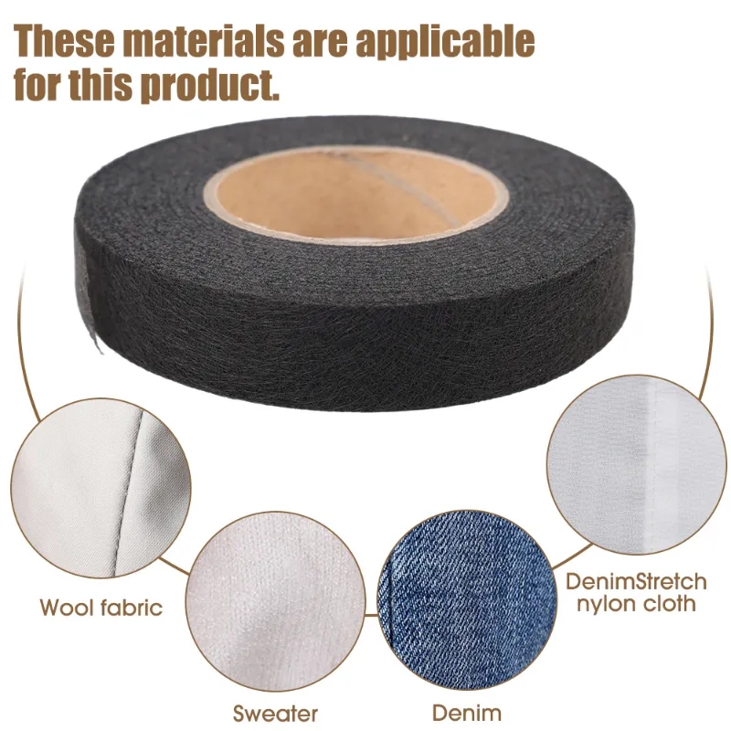 60M Double Sided Interlining Fabric Adhesive Fabric DIY Sewing Fabric Garment Bonded Cloth Interlining Cloth Sewing Accessories
