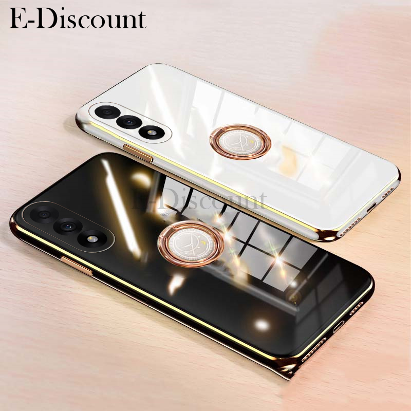 New Phone case OnePlus Nord 5 CE5 Back cover Smooth Electroplated Magnetic Suction Ring Bracket For OnePlus Nord CE5 Nord5 case