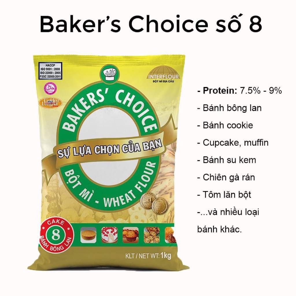 Bột mì Số 8 (Baker's Choice - INTERFLOUR)