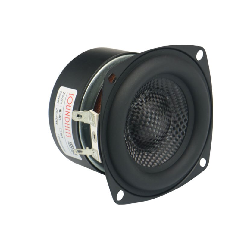 25~40W 3 Inch Speaker Unit 4~8Ohm Woofer Subwoofer Speaker Bass Hifi Loudspeaker Unit Glass Fiber Woven Basin Low Frequency