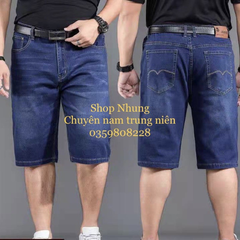 Quần Bò Giấy Nam Trung Niên Ảnh Thật