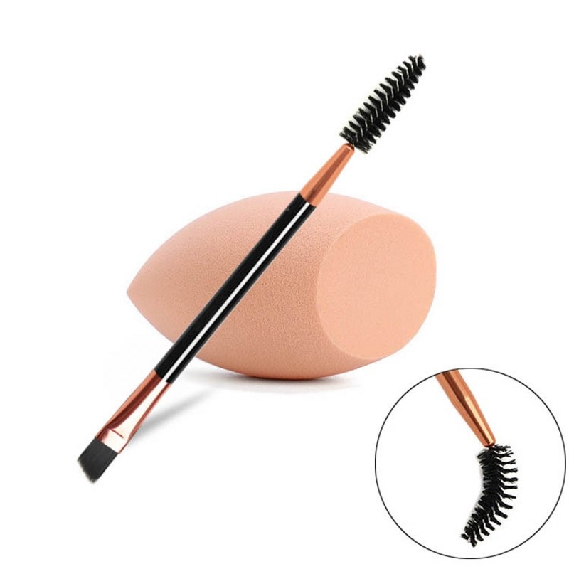 Eyebrow Brush 2 in 1 Double Ended Angled Eyelash Comb and Spoolie Eyebrow Makeup Perfect for Eyebrows and Eyelashes