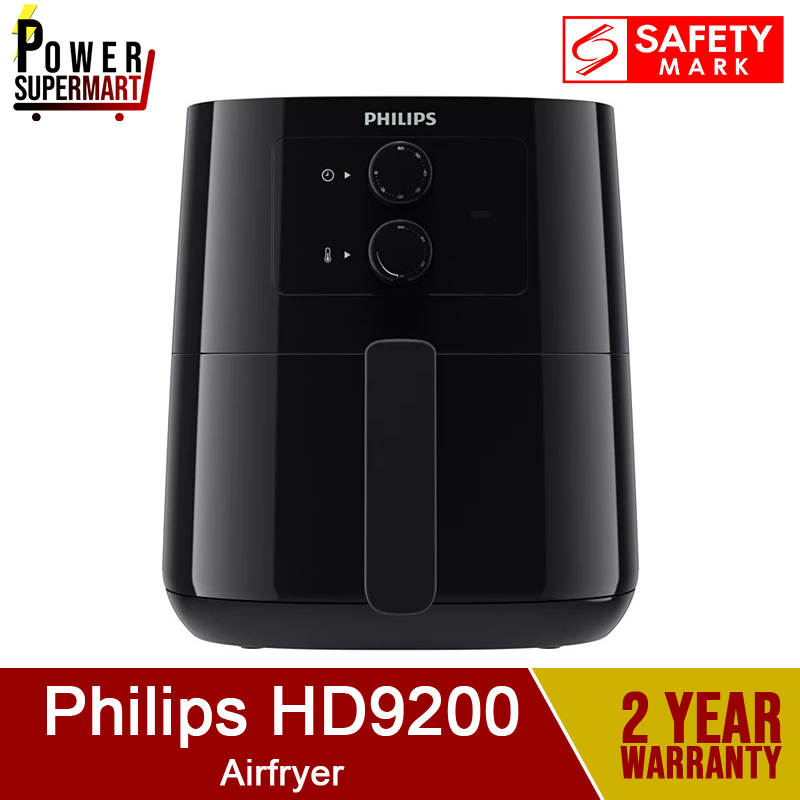 Philips HD9200 Essential Airfryer. Available in Black HD9200/91. Fry