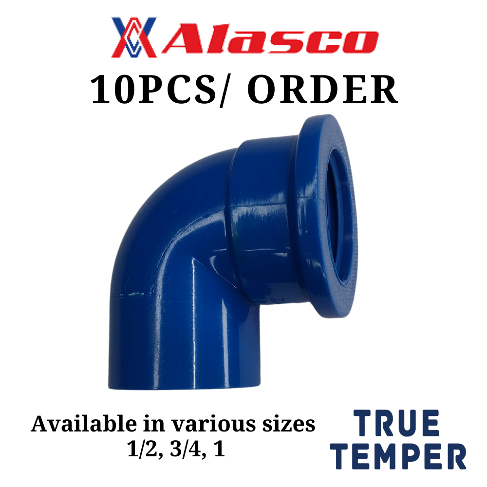 Alasco PVC Blue Threaded Elbow 10 pcs/ Order Lazada PH