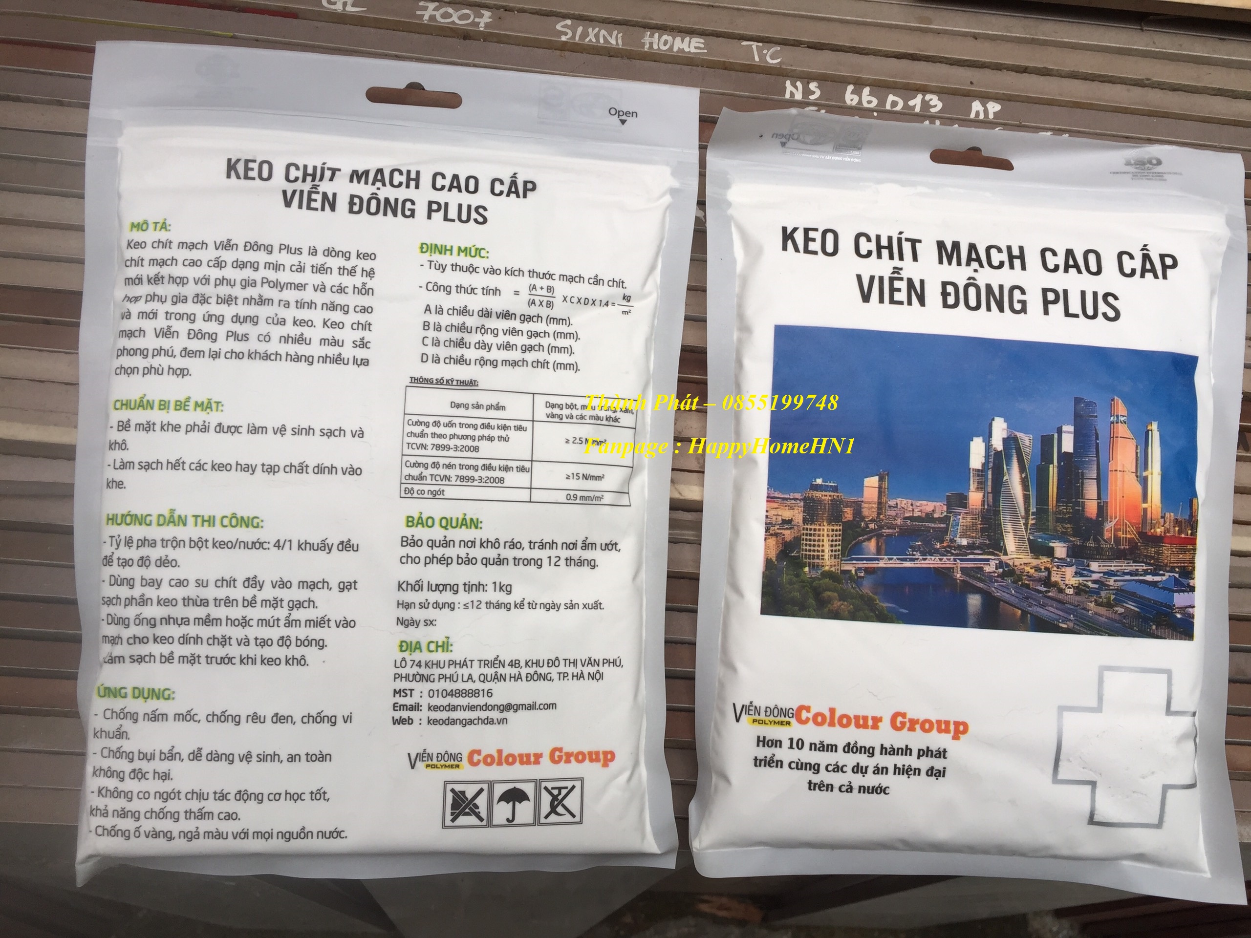Keo chít mạch gạch cao cấp Viễn đông, VD1