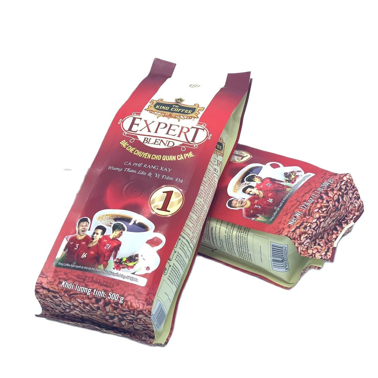Cà phê Rang Xay EXPERT BLEND 1 King Coffee( Bịch 500gam) - Cà phê pha phin của King Coffee