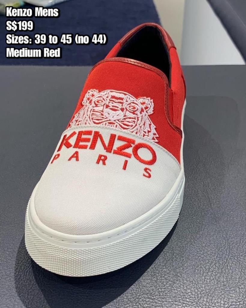 kenzo mens slip on shoes