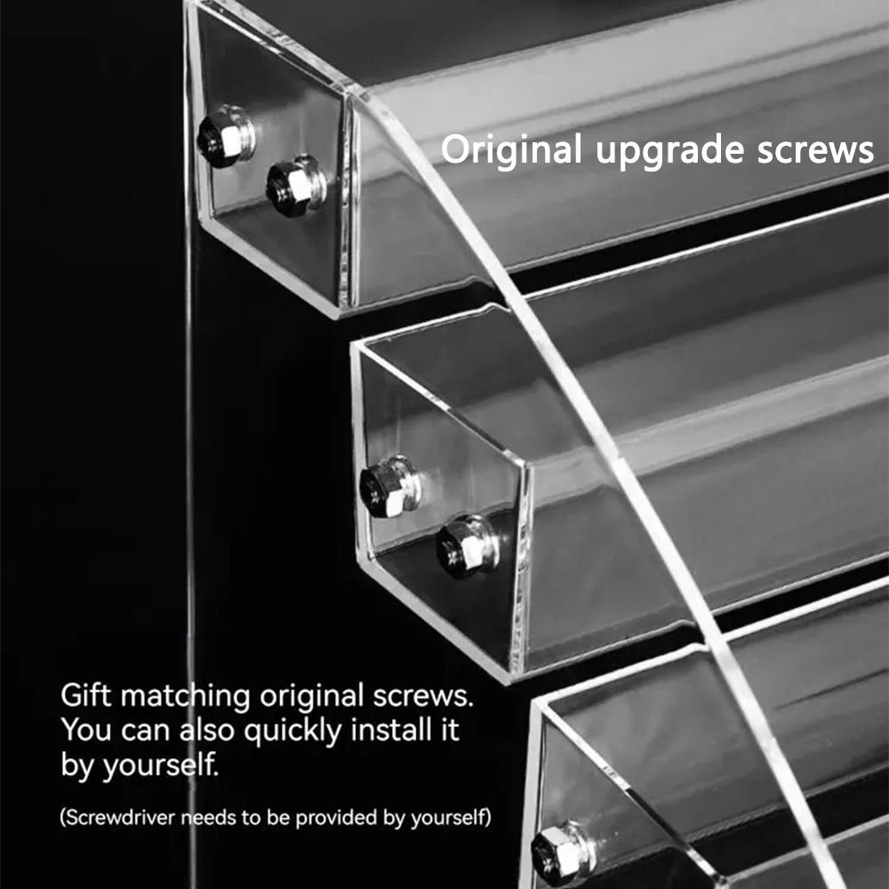 GUAIP 3/4/5/6/7 Layers Nail Polish Display Stand Acrylic Clear Collection Display Rack Durable Multi-layer Cosmetic Organizer Shelf Everyday Use