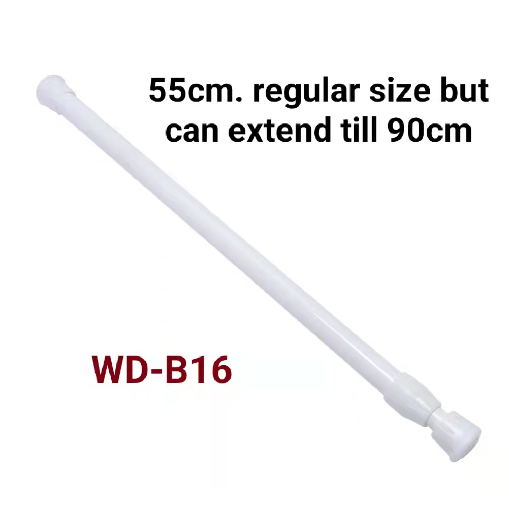 Telescopic rod adjustable curtain rod bathroom shower curtain rod