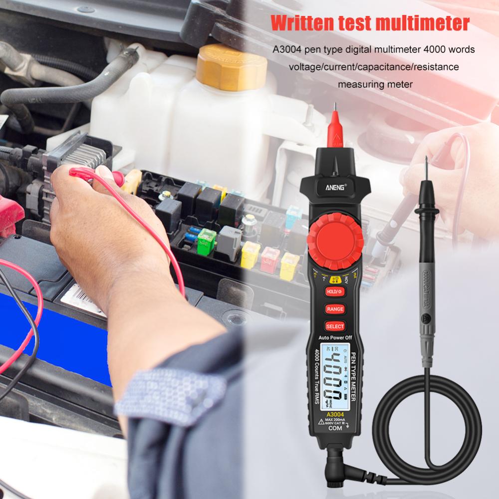 【ANENG】ANENG A3004 Pen Type Digital Multimeter LCD 4000 Counts Auto Range Tester