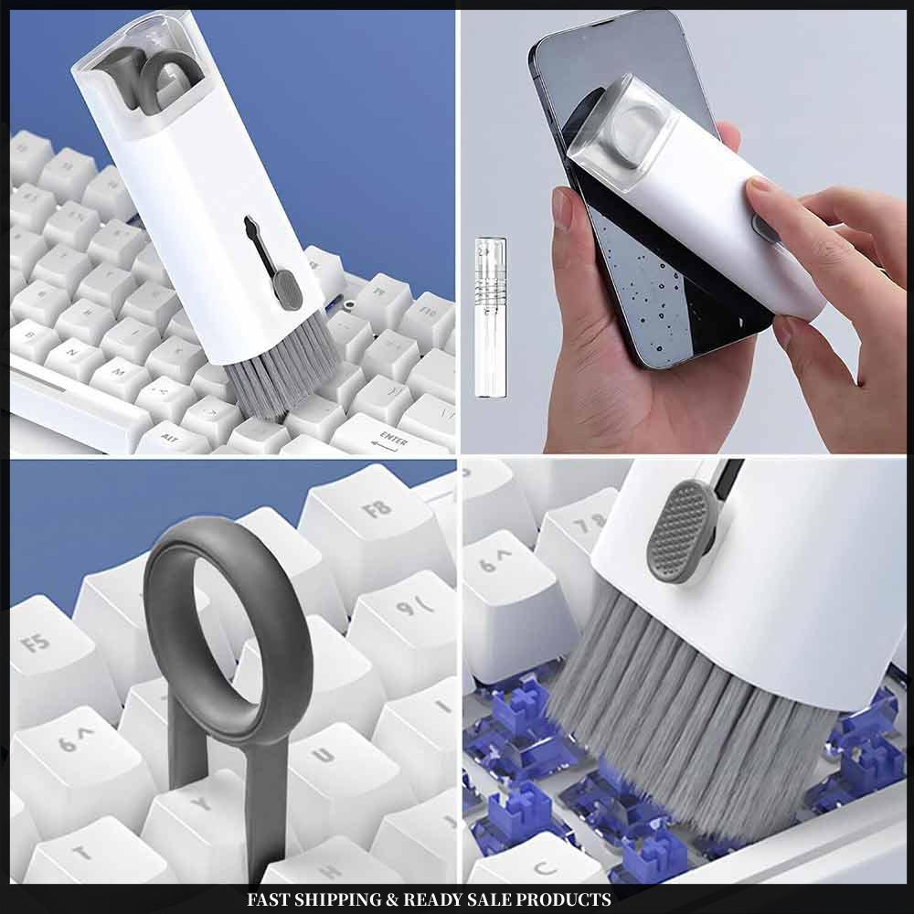 7-in-1 Cleaning Kit for Electronics – Screen and Keyboard Cleaner computer keyboard cleaning brush set