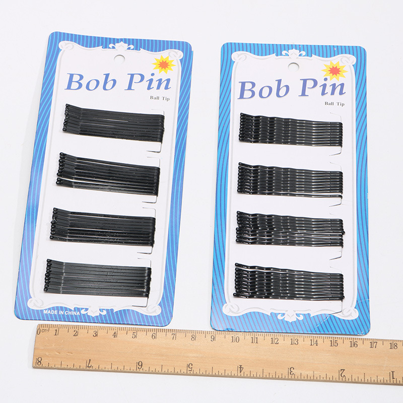 Vỉ kẹp ghim tóc màu đen thời trang Bob Pin ( 40 chiếc)