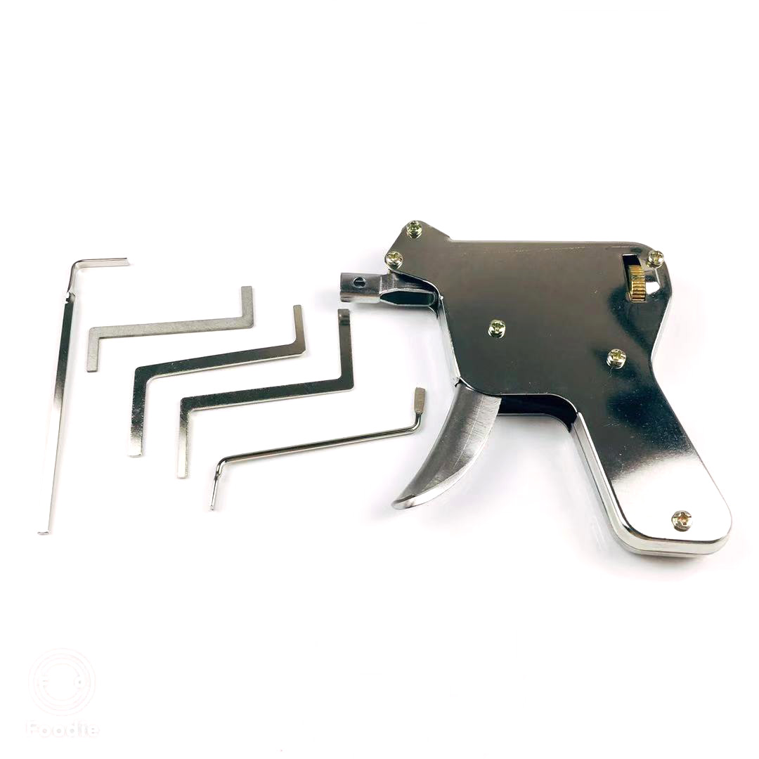 【TopazTrove】Locksmith Tools Lock with Transparent Practice Locks Broken Key Extractor Pick Tool Great Lock Pick Practice Set. 