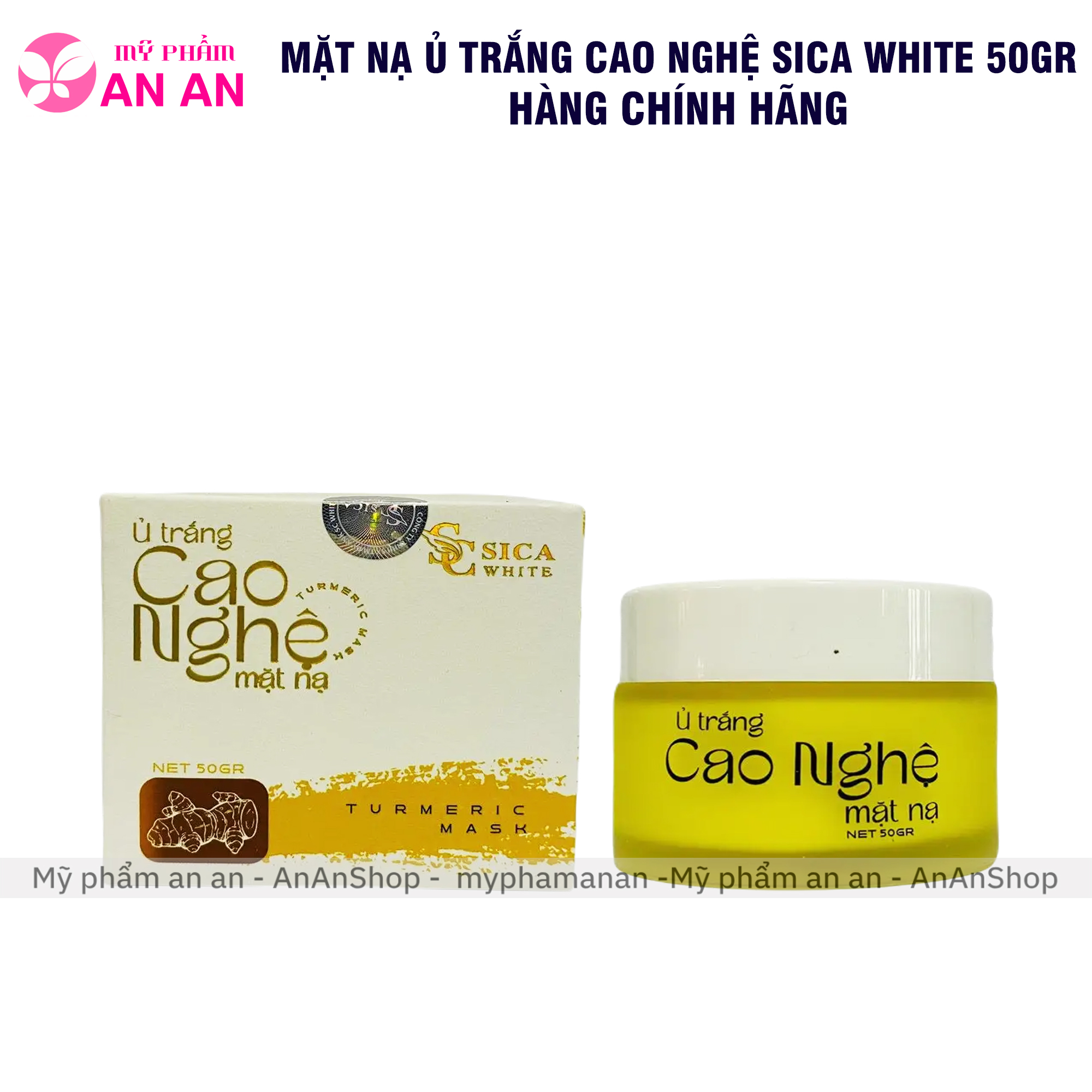 Mặt Nạ Ủ Trắng Cao Nghệ Sica White 50gr, hàng chính hãng